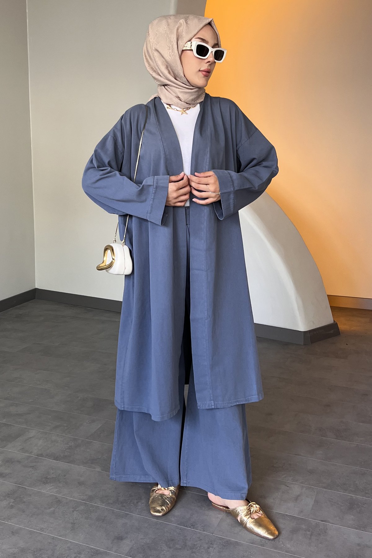 Gabardin Kimono Takım DMR-8576
