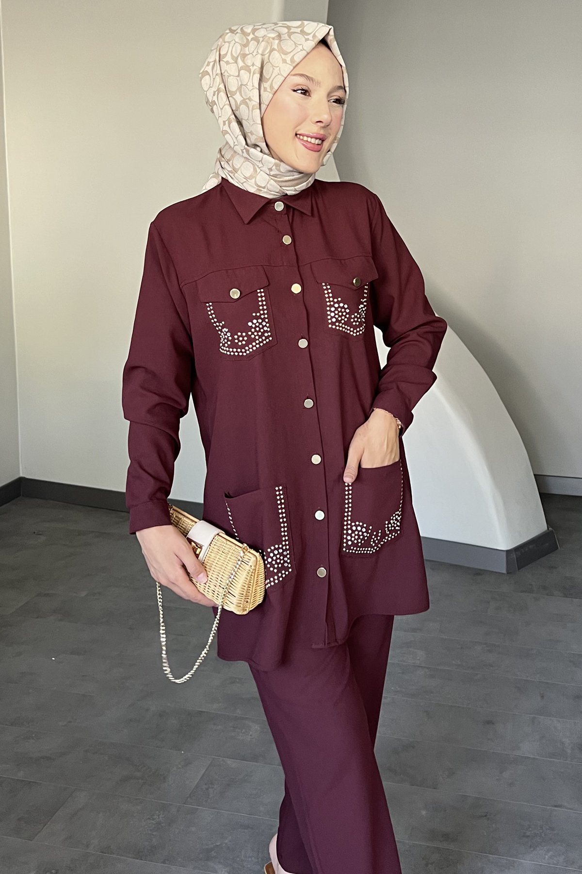 Meyra Zarif Taş İşlemeli Takım SK-8587