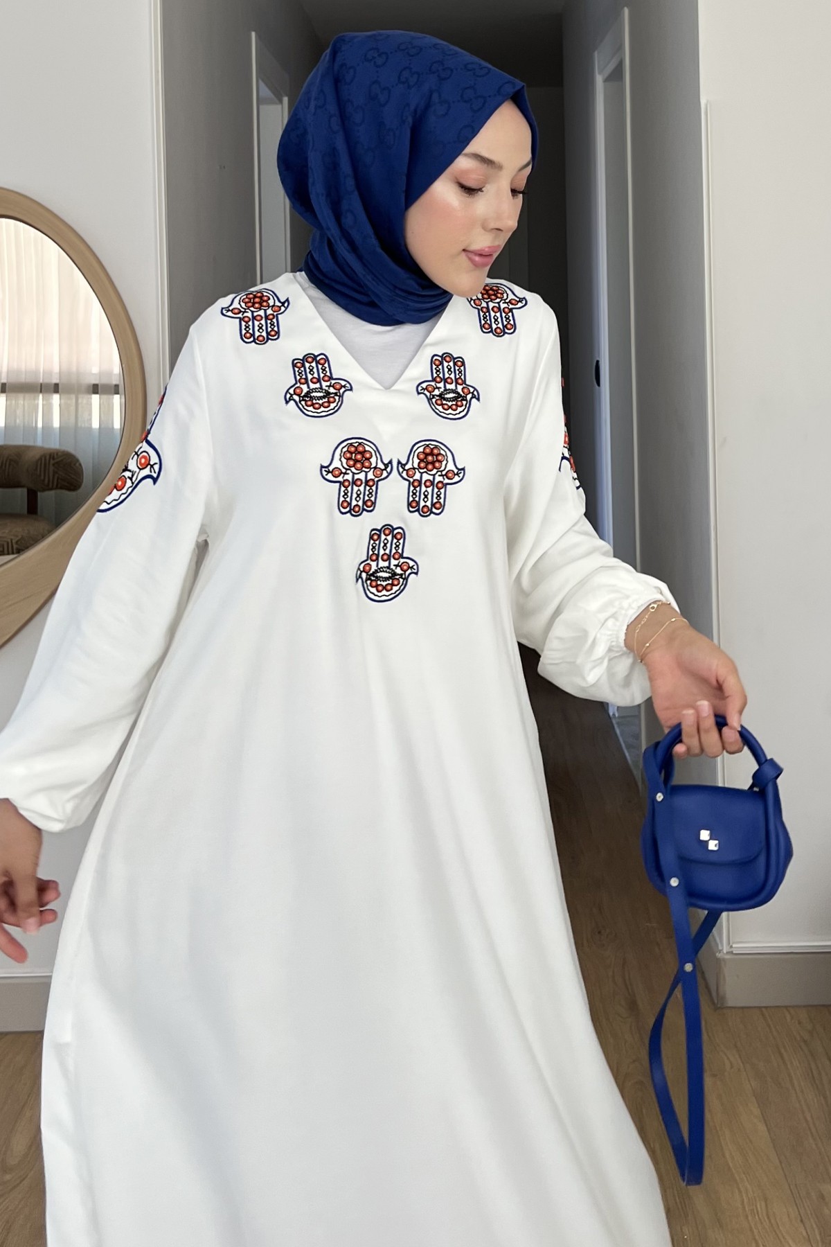 El Nakışlı Otantik Elbise SK-8547