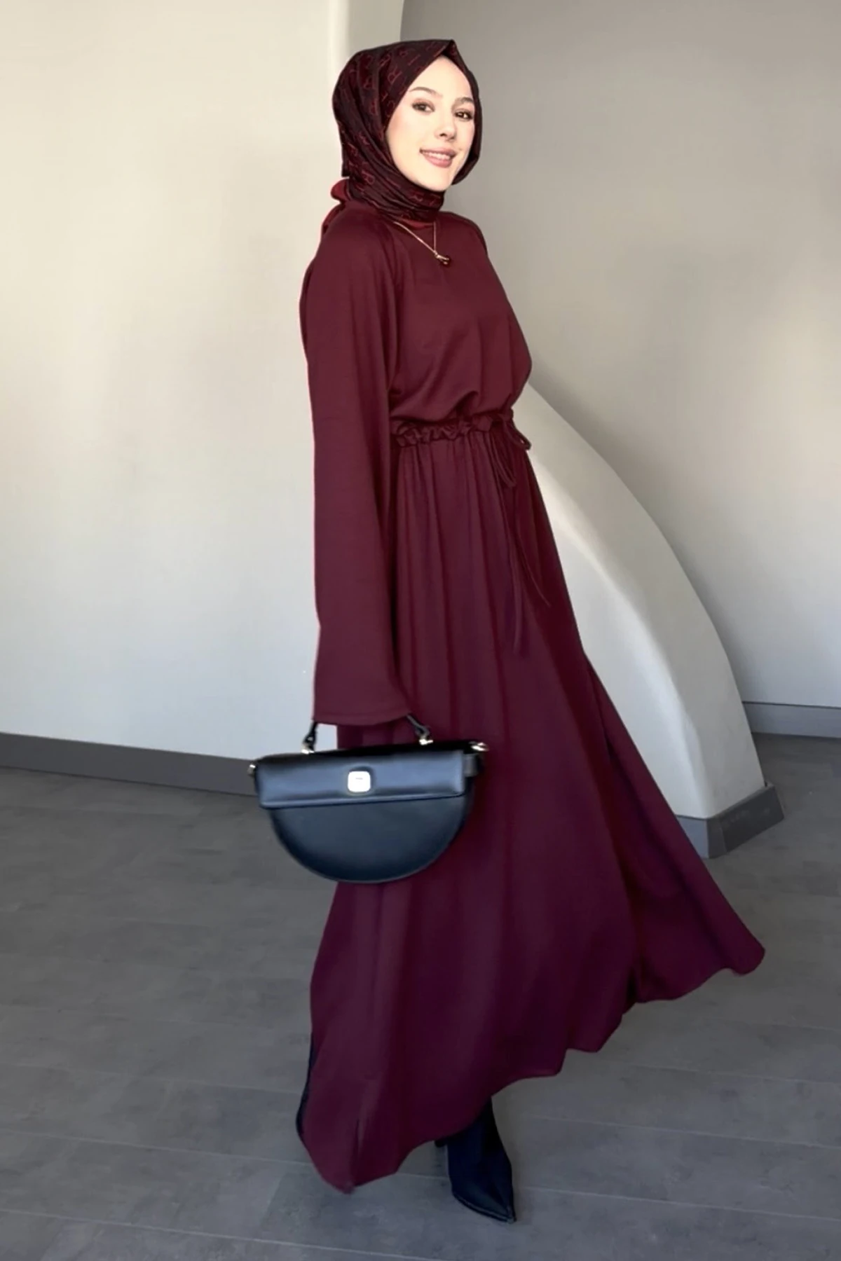 Lavinia Bel Büzgülü Elbise SK-8622