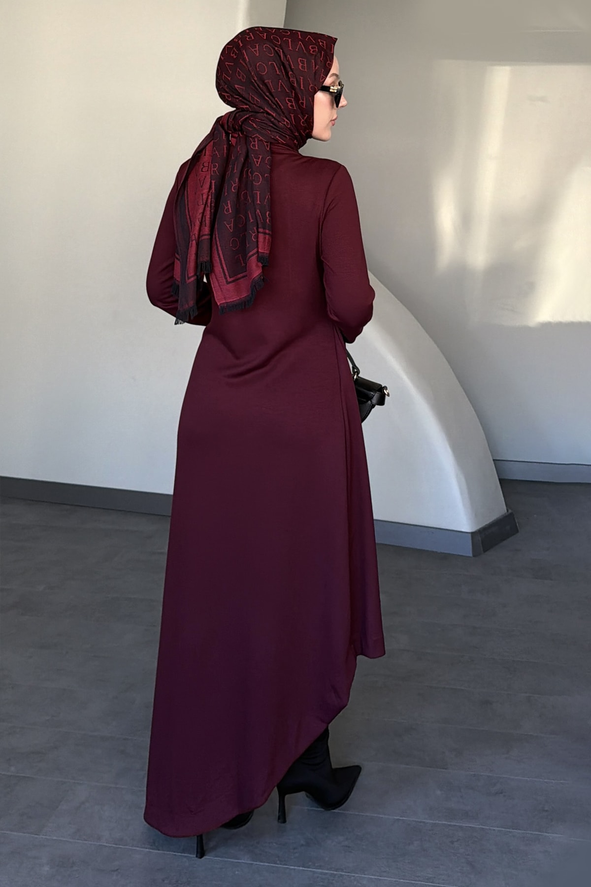 Winoa Asimetrik Modal Elbise SK-8623