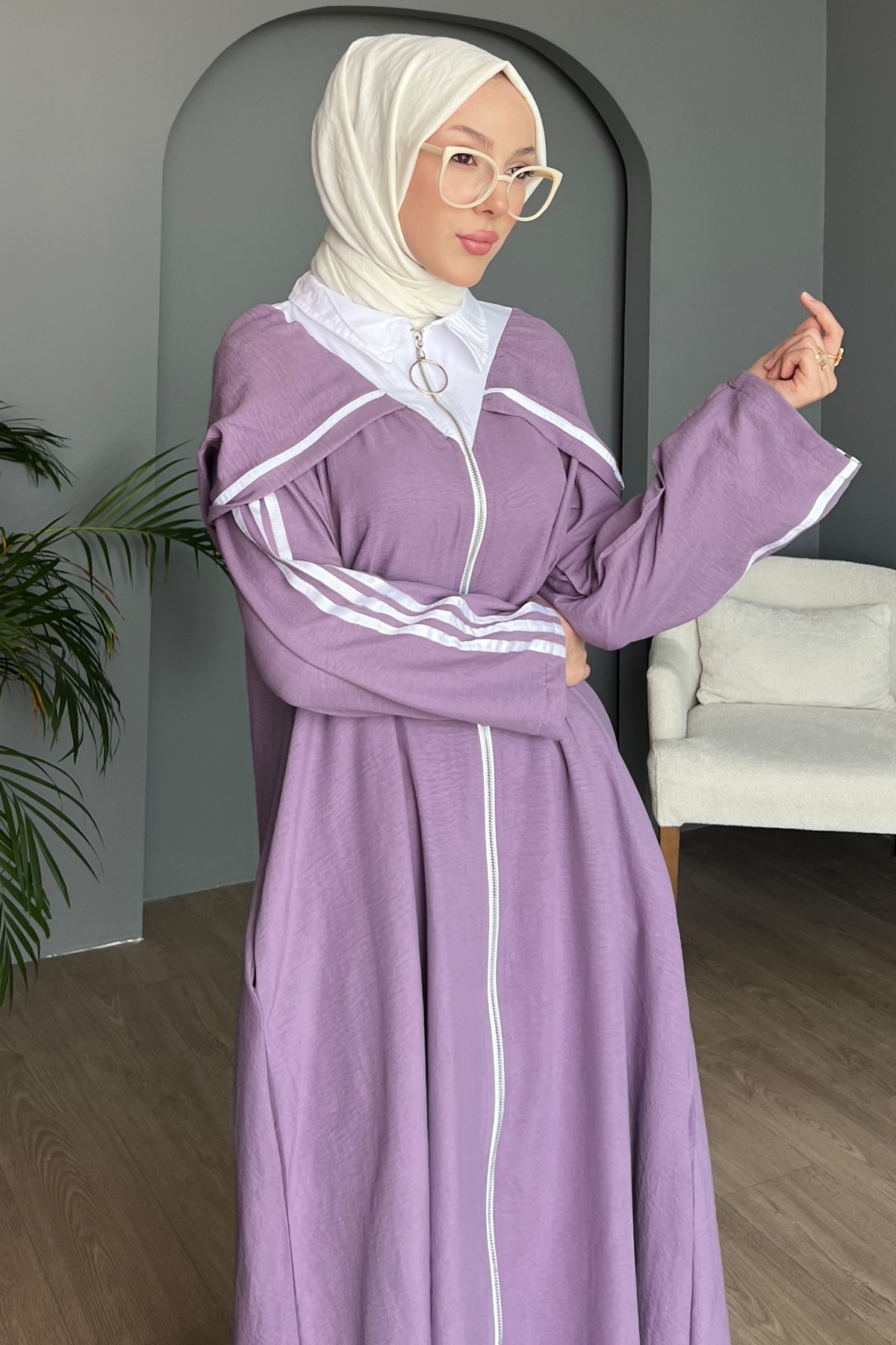Fermuarlı Uzun Spor Kap SK-8464