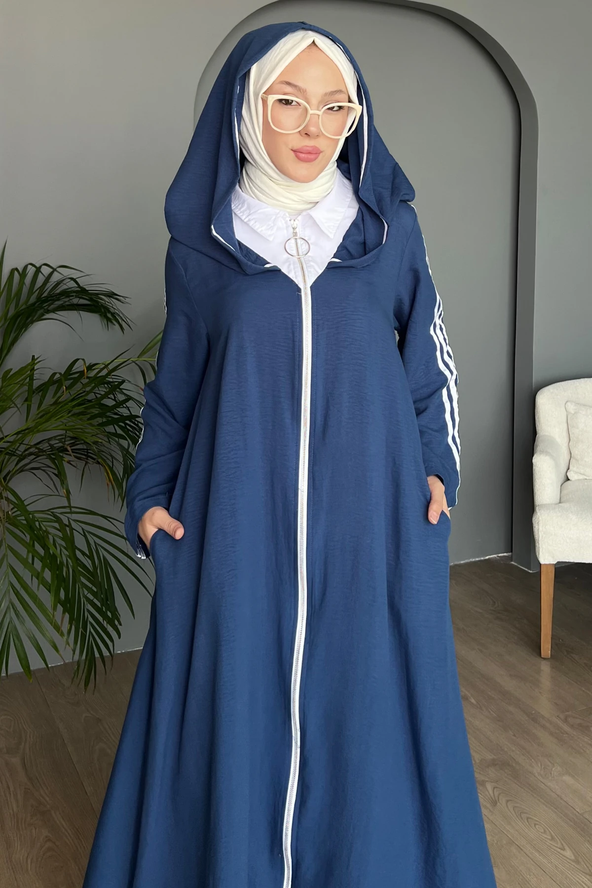 Fermuarlı Uzun Spor Kap SK-8464