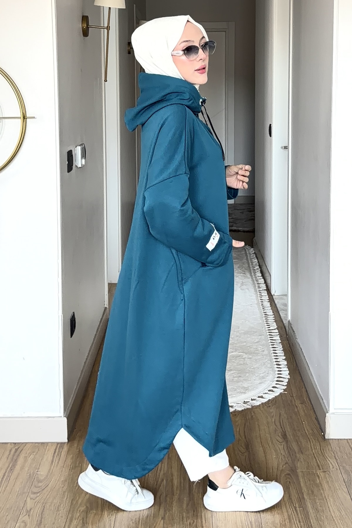 Lorenz İki İplik Düğme Detaylı Kapüşonlu Kap SMR-8627