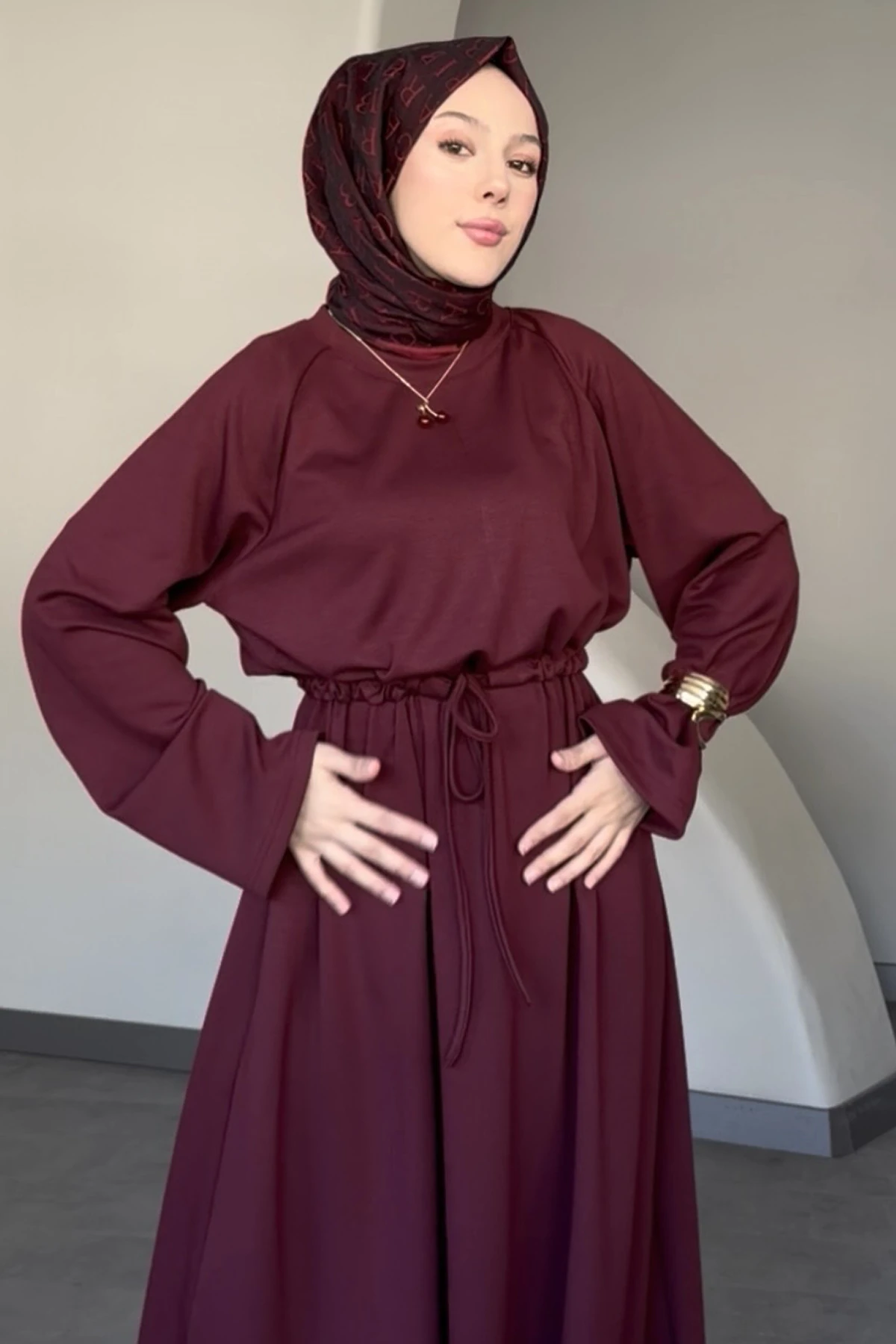 Lavinia Bel Büzgülü Elbise SK-8622