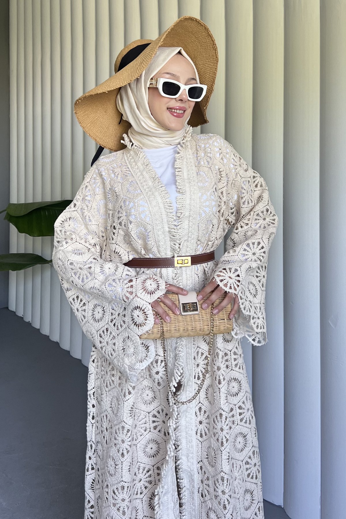 Asena Full Dantel Kimono Takım DMR-8521