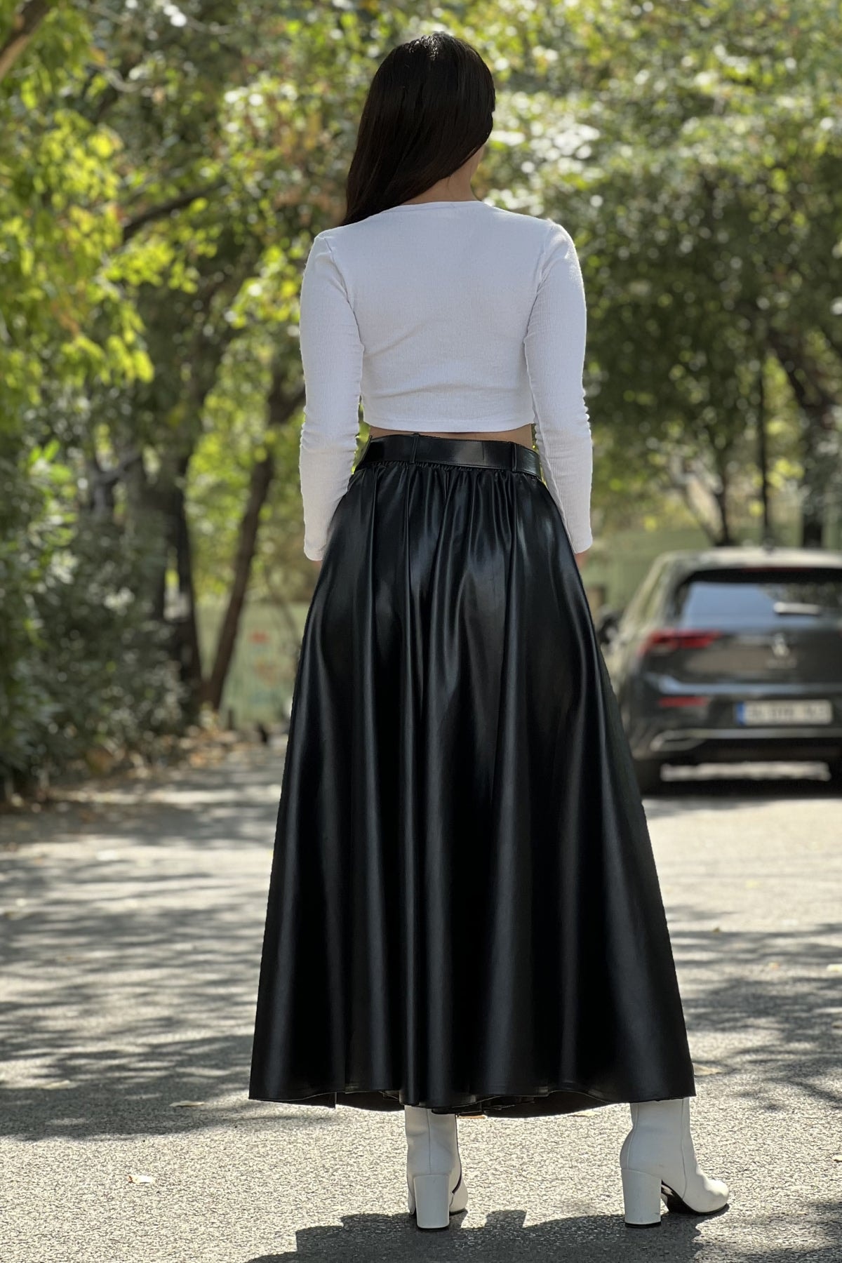 Deri Kelebek Etek Pantolon SK-8314