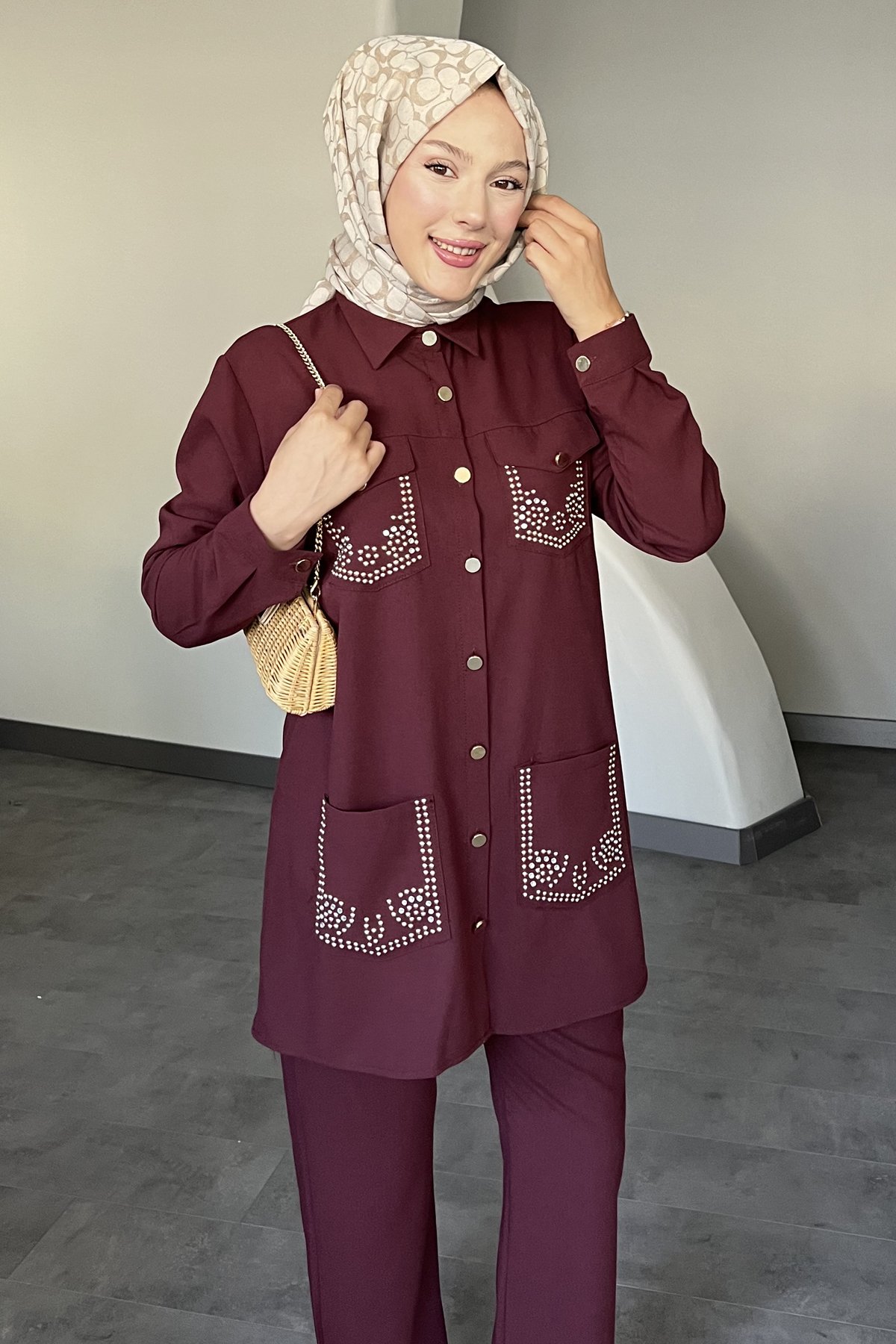 Meyra Zarif Taş İşlemeli Takım SK-8587