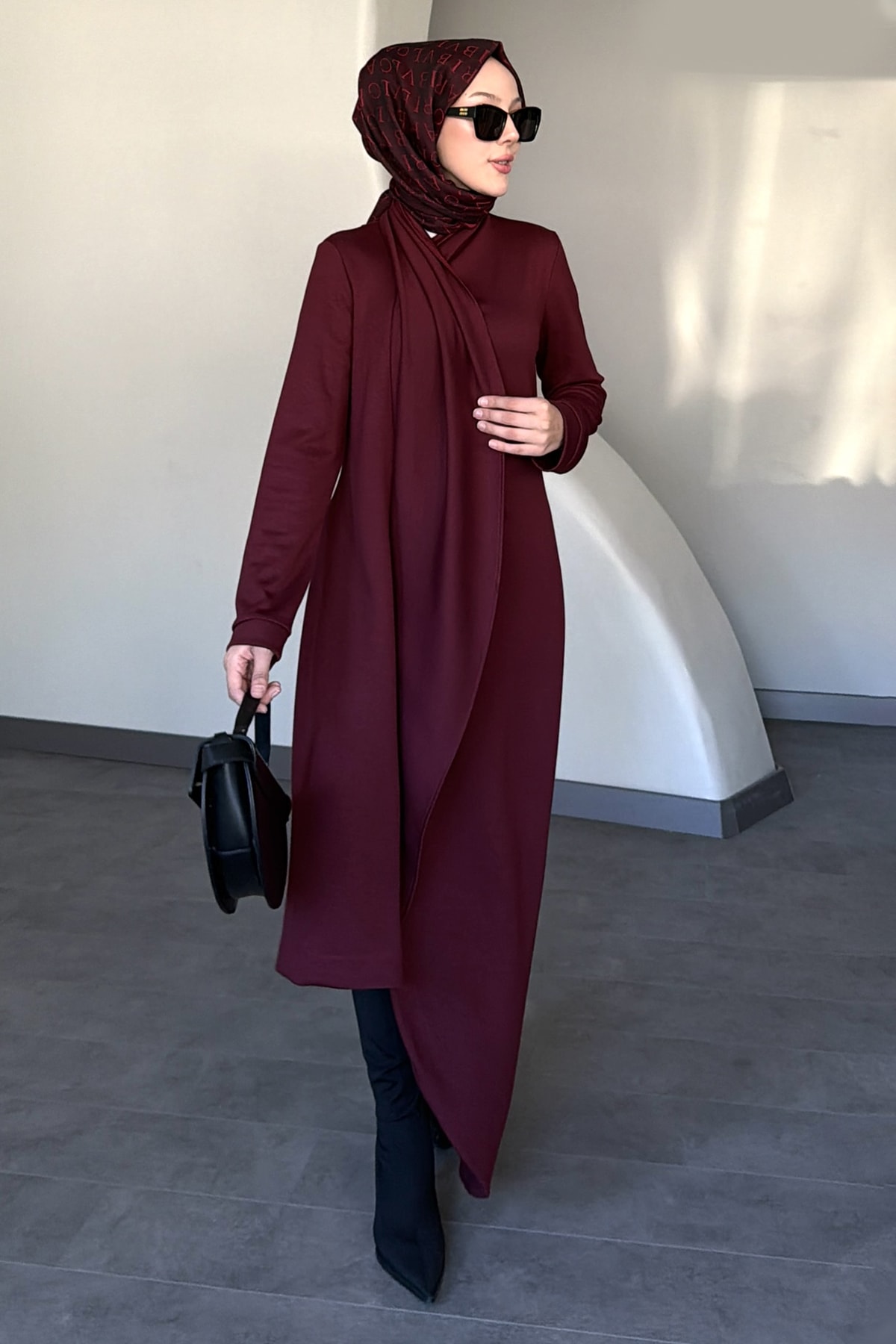 Winoa Asimetrik Modal Elbise SK-8623