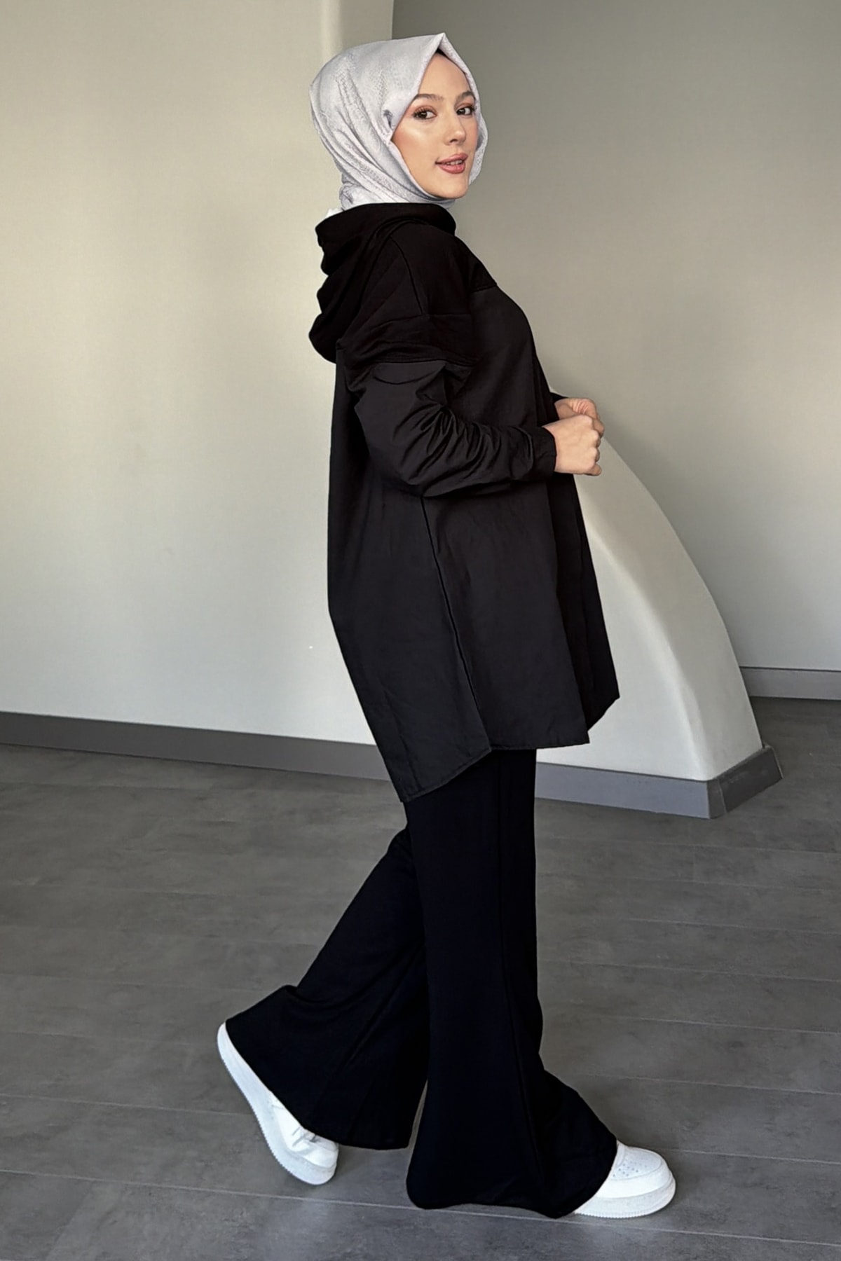 Cassandra Taş İşlemeli Kapüşonlu İkili Takım SK-8620