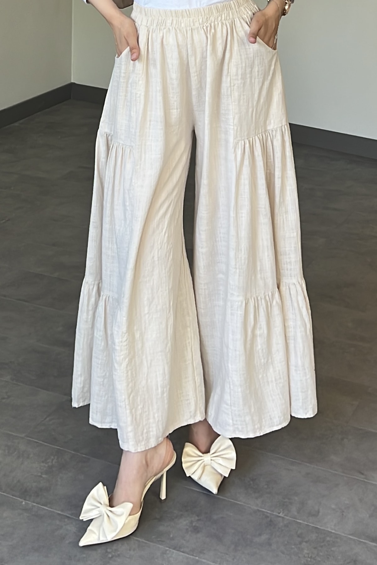 Meryem İkili Keten Takım  SK-8491