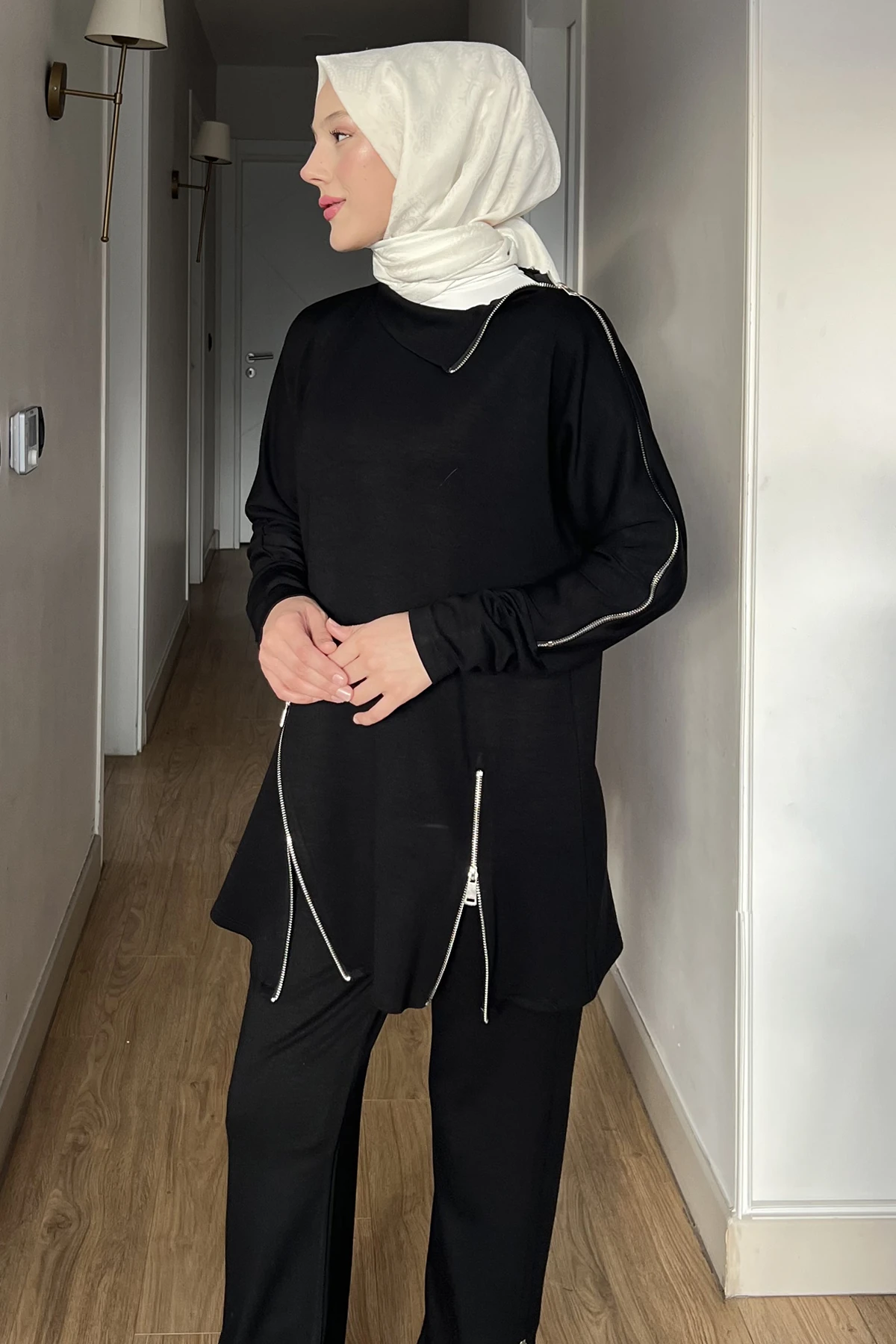 Life Fermuar Detaylı Eşofman Takımı SK-8639