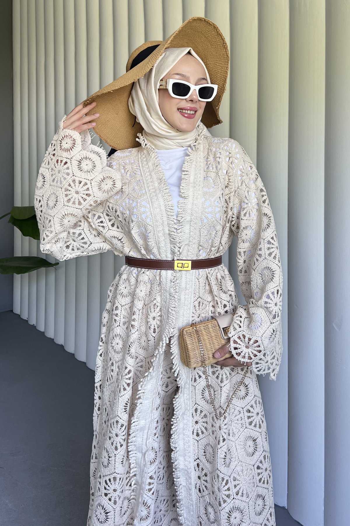Asena Full Dantel Kimono Takım DMR-8521