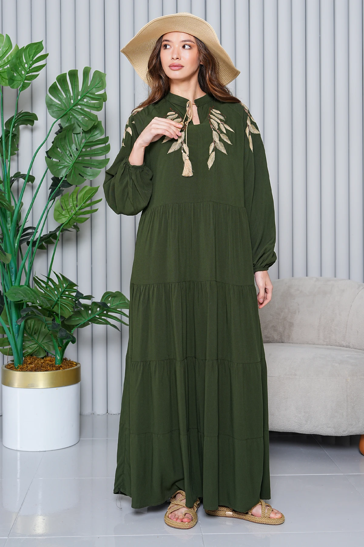 Eclipse Payet Nakışlı Elbise SK-8394