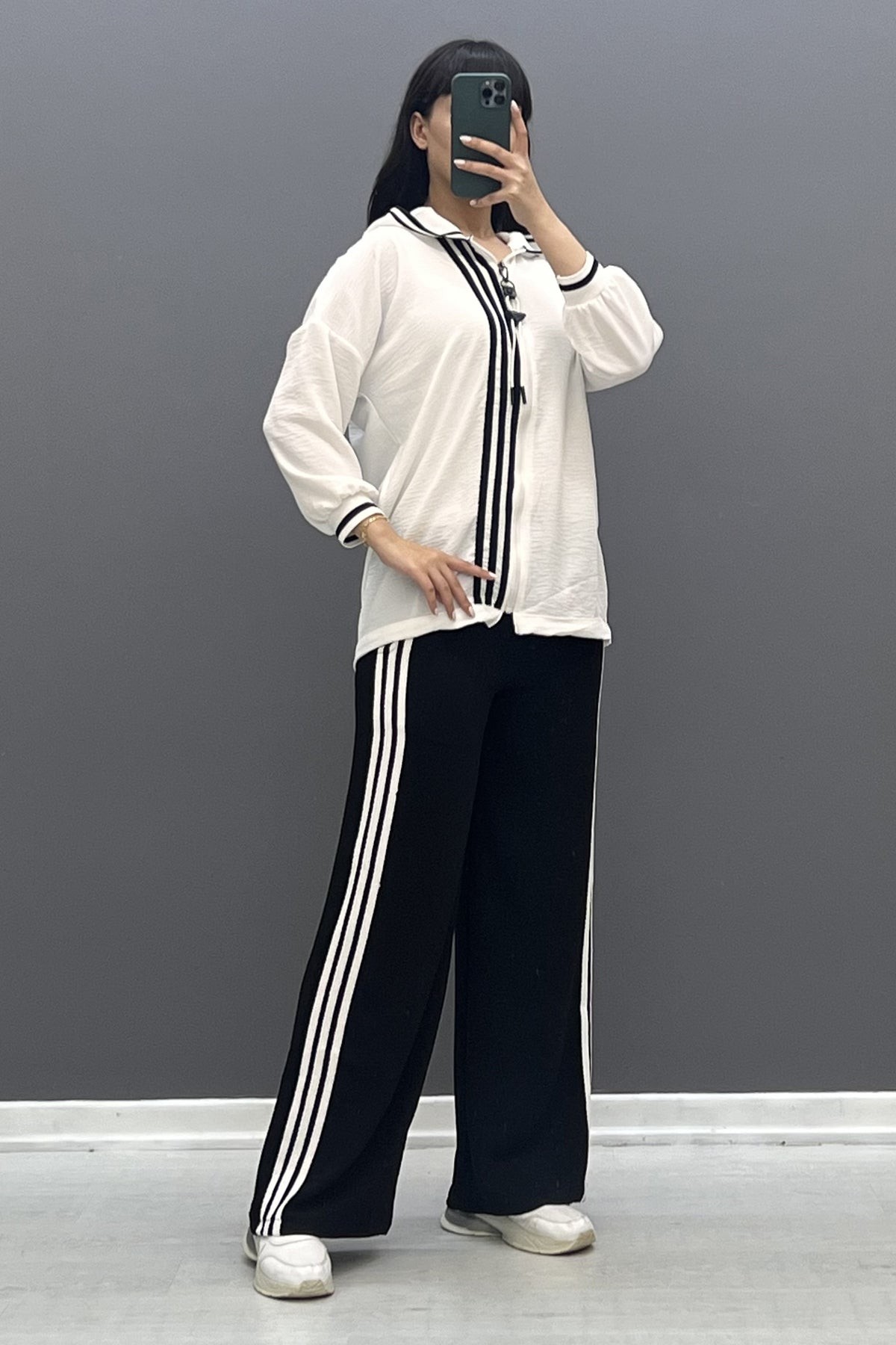 Didas Çizgili Eşofman Takımı SK-8277