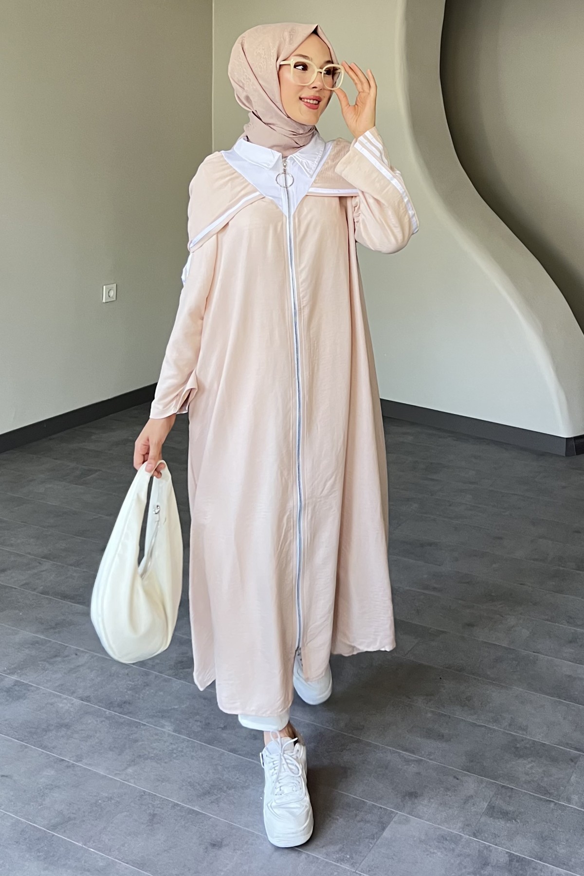 Fermuarlı Uzun Spor Kap SK-8464
