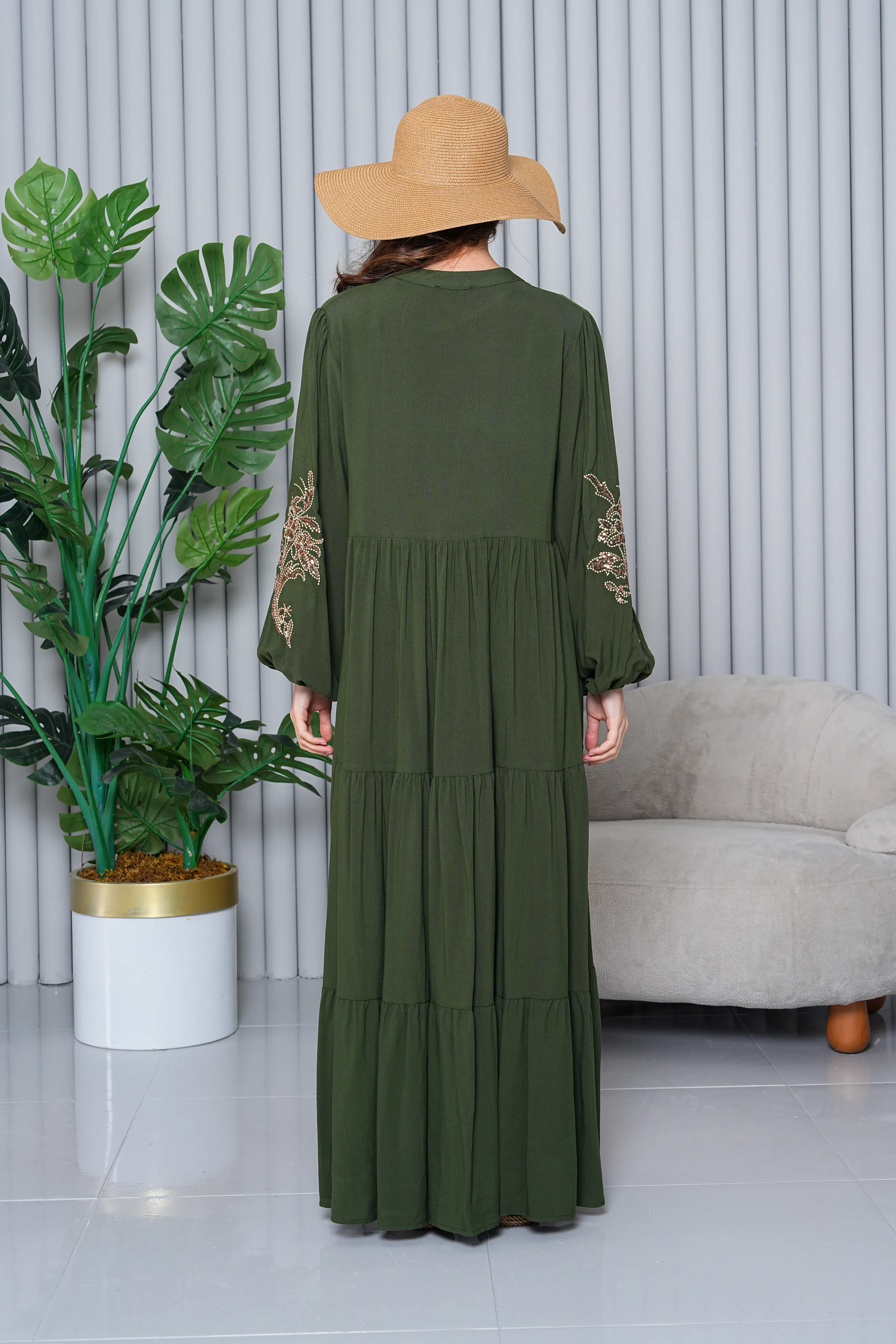 Allure Payet Nakışlı Elbise SK-8396