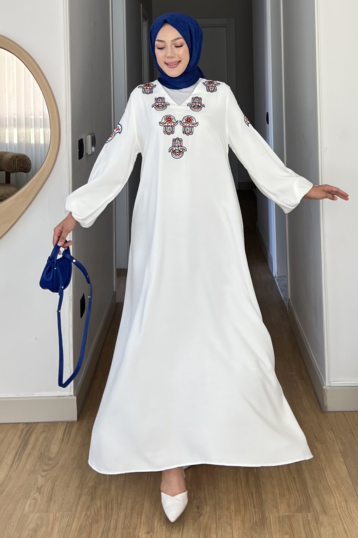El Nakışlı Otantik Elbise SK-8547