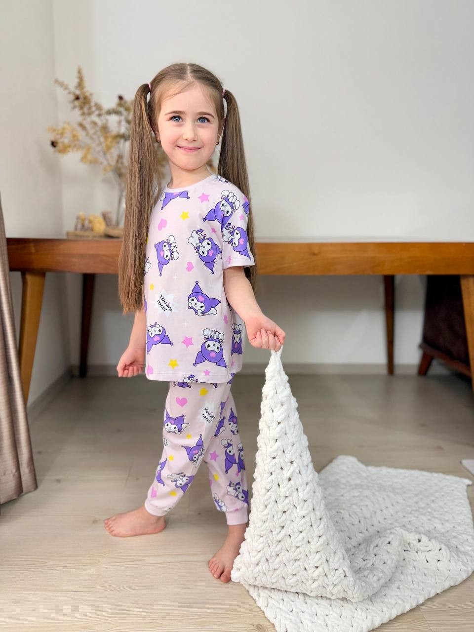 Kısa Kol Baskılı Pijama Takımı 9008