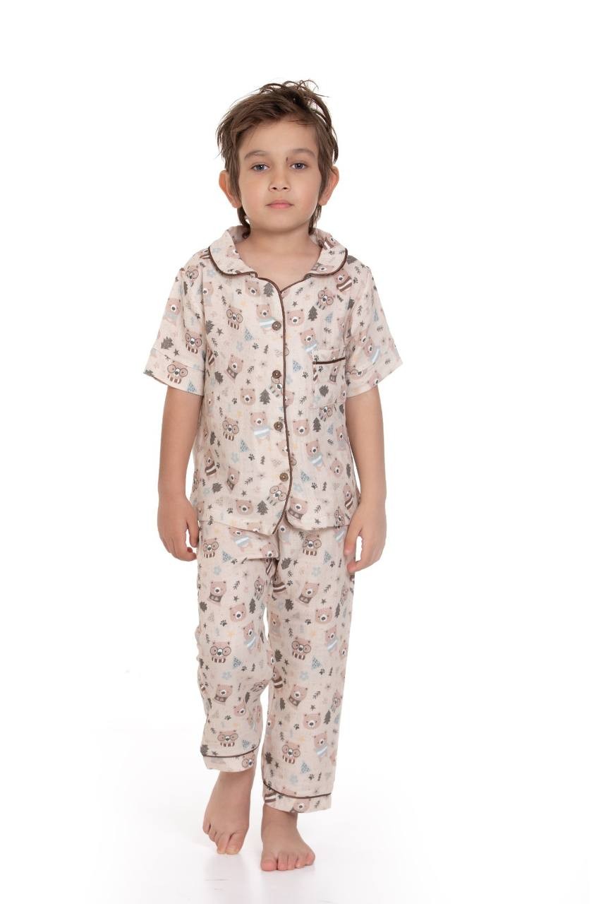 %100 Pamuk Müslin Pijama Takımı