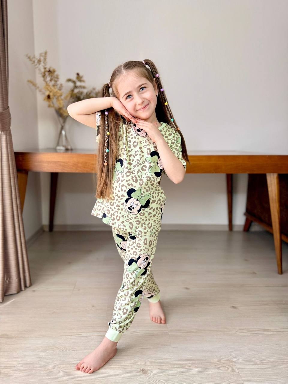 Kısa Kol Baskılı Pijama Takımı 9008