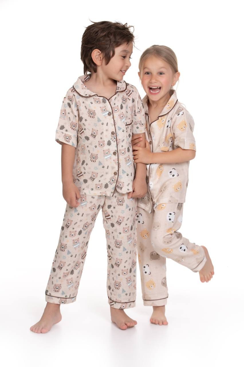 %100 Pamuk Müslin Pijama Takımı