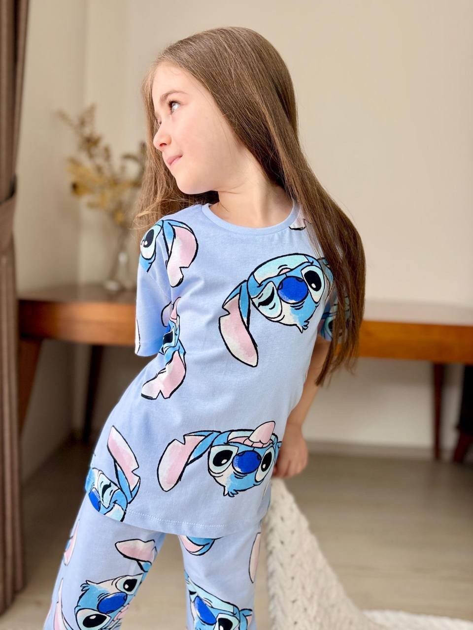 Kısa Kol Baskılı Pijama Takımı