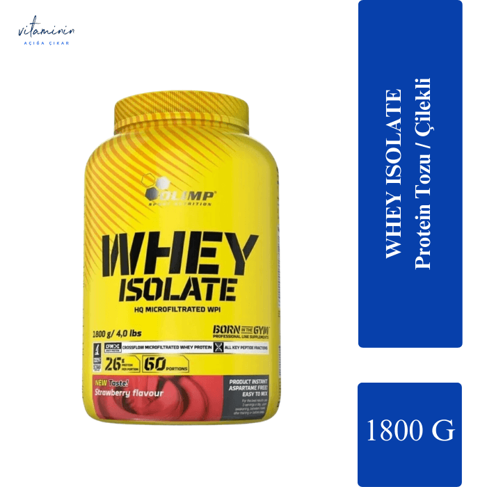 Olimp Pure Whey Protein Isolate 1800 Gr Çilek Aromalı