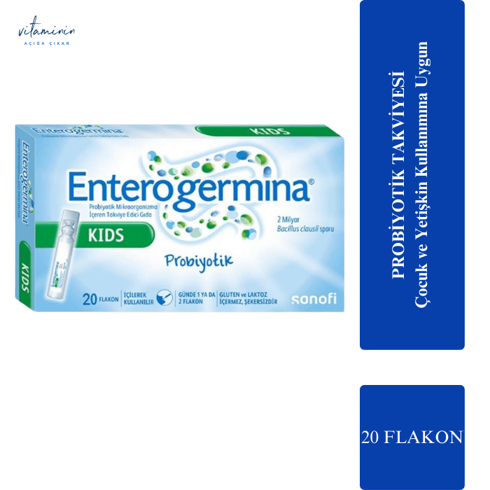 Enterogermina Kids 5 ml 20 Flakon - Çocuklar İçin Probiyotik