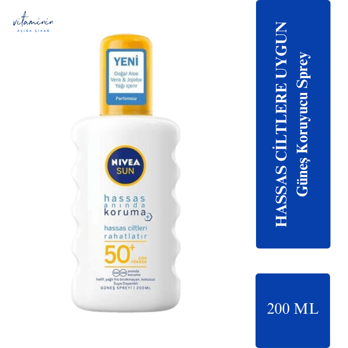 Nivea Sun Hassas Koruma SPF50+ Güneş Koruyucu 200 ml