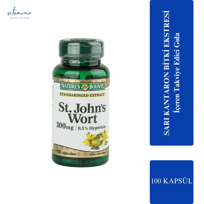 Nature's Bounty St. John's Wort 300 mg 100 Kapsül