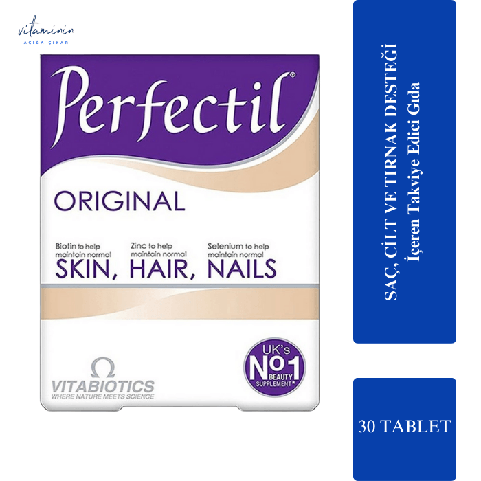 Perfectil Skin Hair Nails 30 Tablet- Gıda Takviyesi