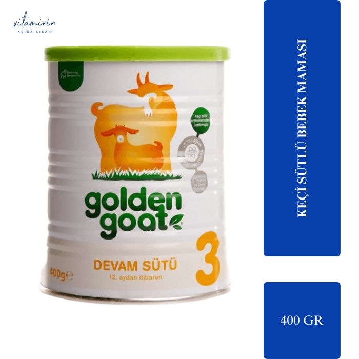 تهیه شده از شیر بز Golden Goat 3 400 GR شیر خشک 