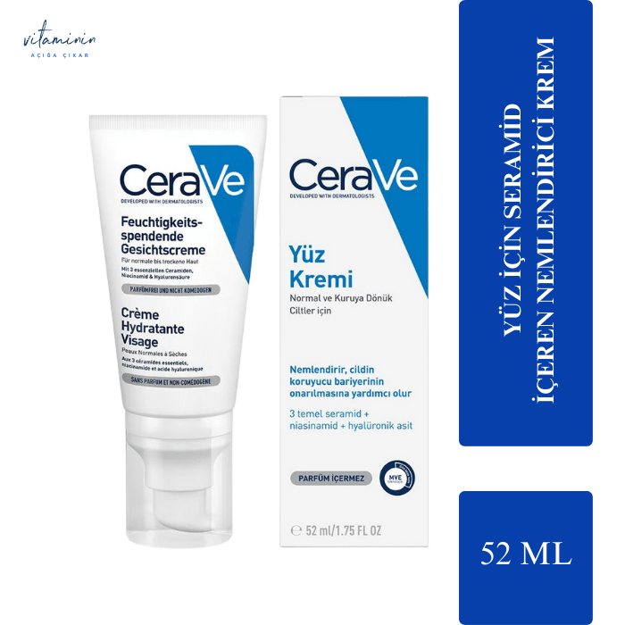  CeraVe Nemlendirici Yüz Kremi 52 ml