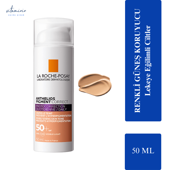 La Roche Posay Anthelios Pigment Correct Güneş Koruyucu SPF50+ 50 ml - Medium