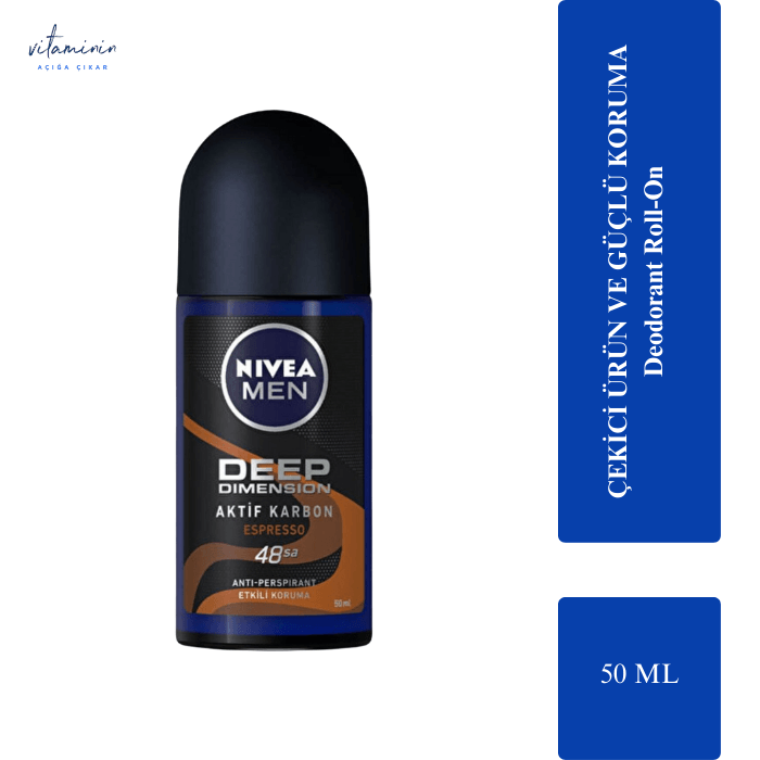 Nivea Erkek Roll-On Deodorant Deep Espresso 50 ML
