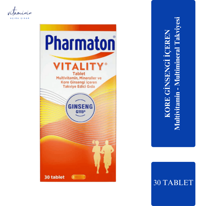 Pharmaton Vitality 30 Tablet - Multivitamin Takviyesi