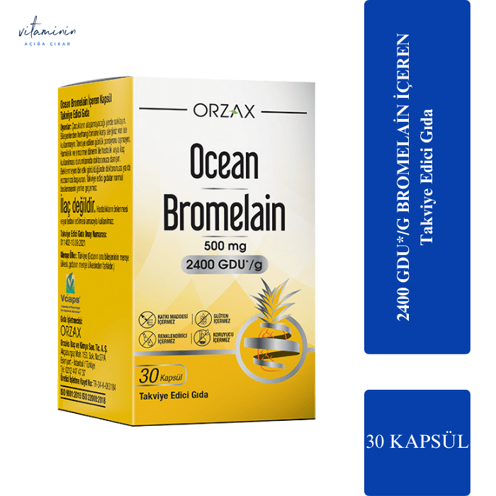 (30 عددی) Ocean Bromelain کپسول 