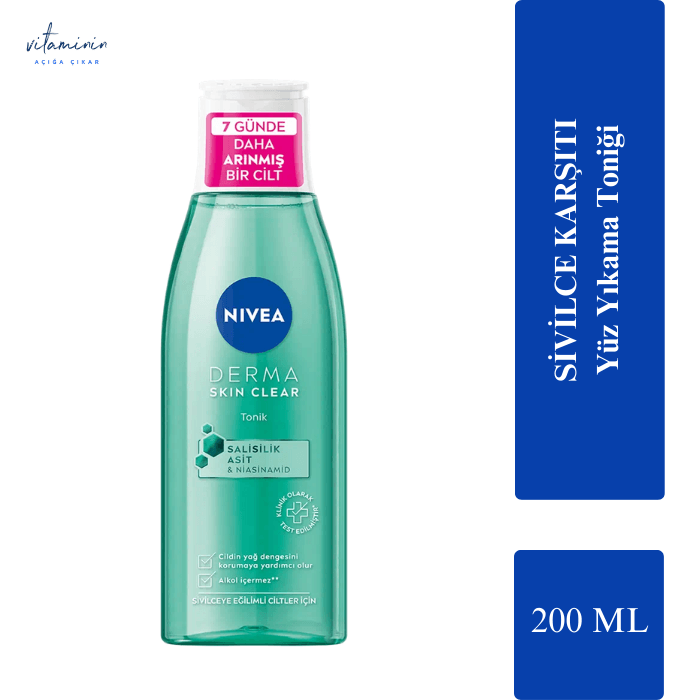 Nivea Derma Skin Clear Tonik 200 ml