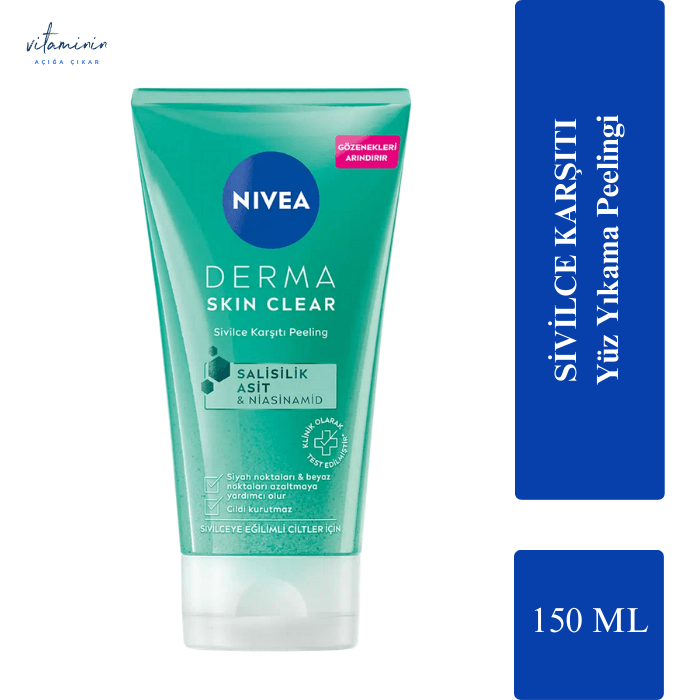 Nivea Derma Skin Clear Sivilce Karşıtı Peeling 150 ml