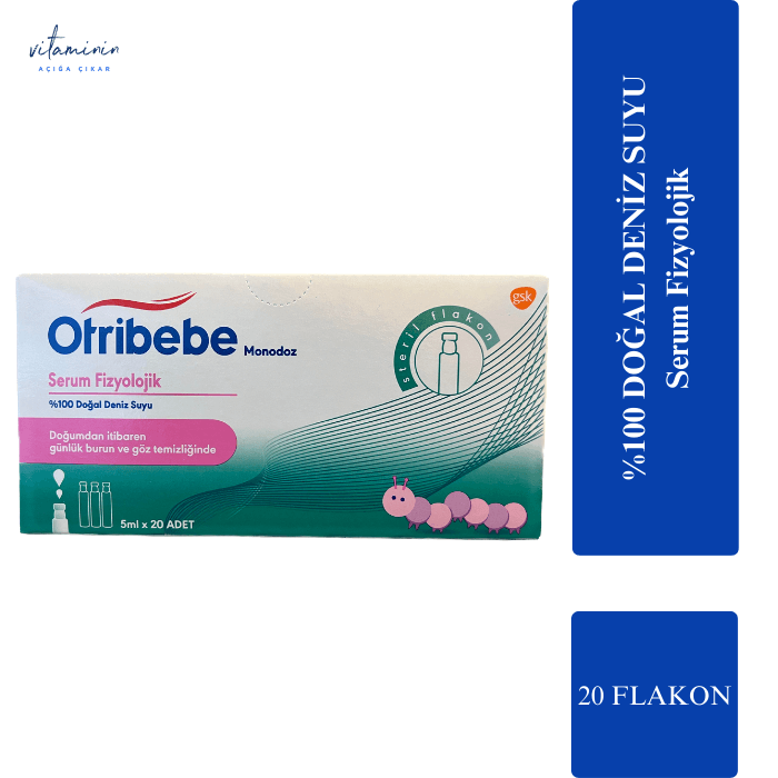 Otribebe Monodoz Serum Fizyolojik %100 Doğal Deniz Suyu 5 ml x 20 Flakon