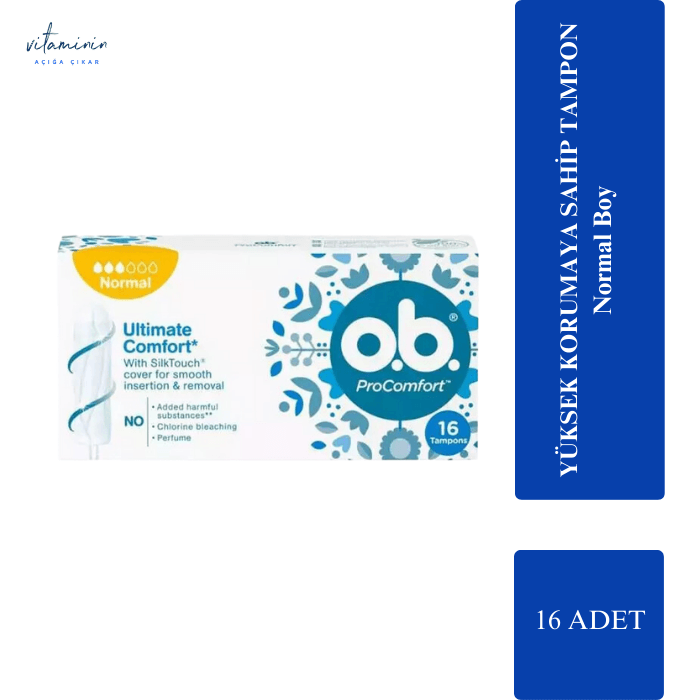 O.B ProComfort Ultimate Tampon Normal 16'lı