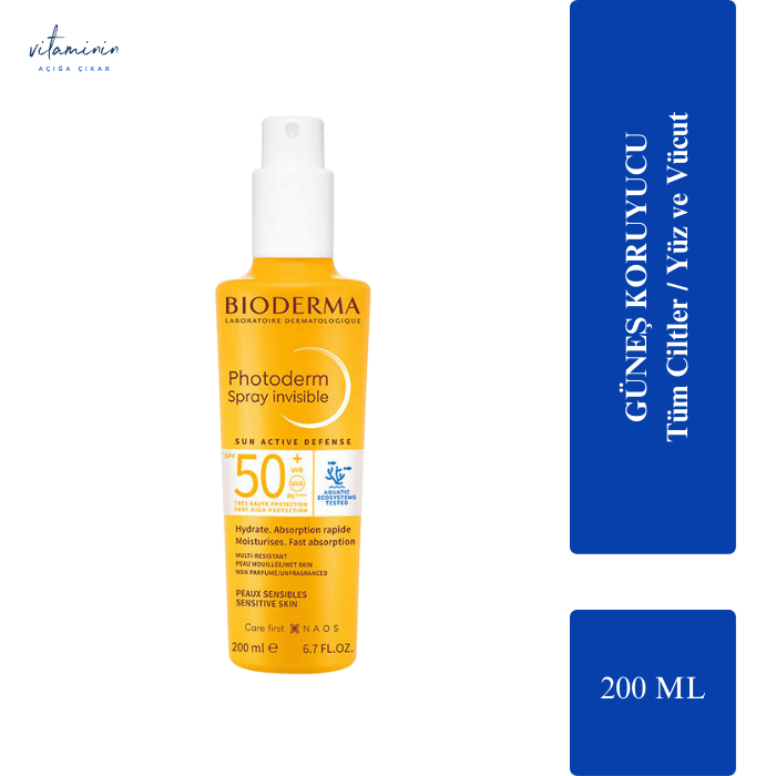 Bioderma Photoderm Max Güneş Koruyucu Sprey SPF50+ 200 ml