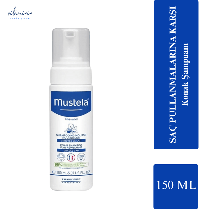 Mustela Yenidoğan Köpük Şampuanı 150 ml