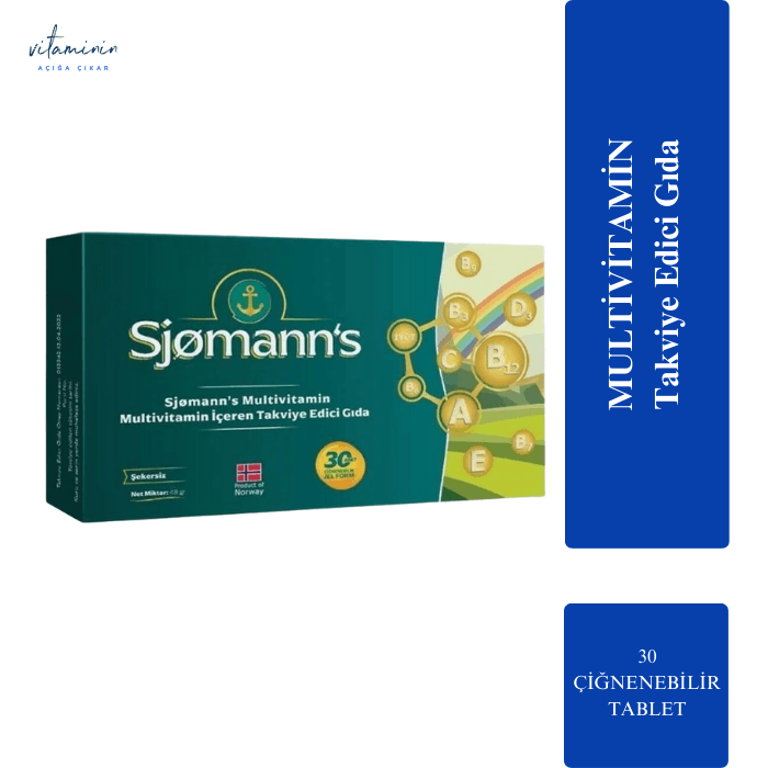 Sjomann's Multivitamin Çiğnenebilir Jel 30 Tablet