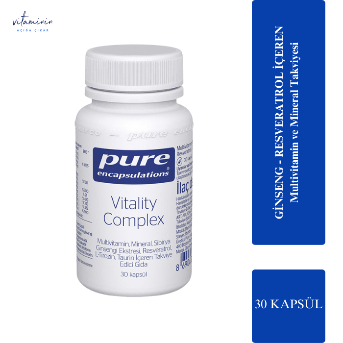 Pure Encapsulations Vitality Complex 30 Kapsül