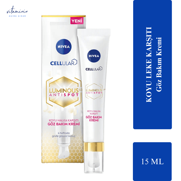 Nivea Cellular Luminous 630 Koyu Halka Karşıtı Göz Bakım Kremi 15 ml