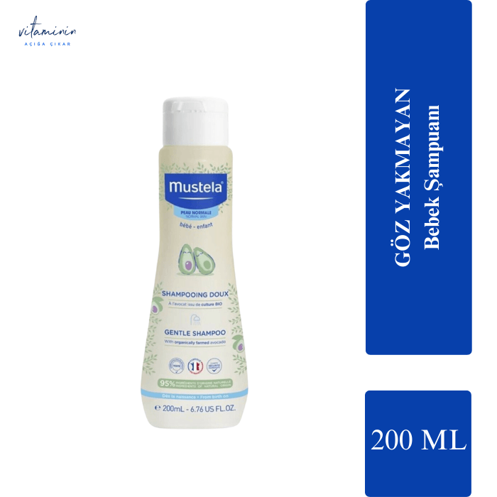 Mustela Gentle Göz Yakmayan Bebek Şampuanı 200 ml