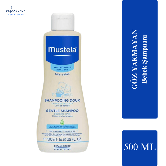 Mustela Gentle Göz Yakmayan Bebek Şampuanı 500 ml