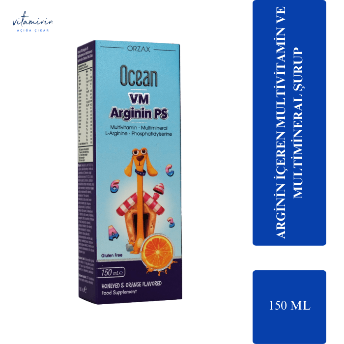 با طعم پرتقال وعسل Ocean VM Arginin 150 ml شربت 